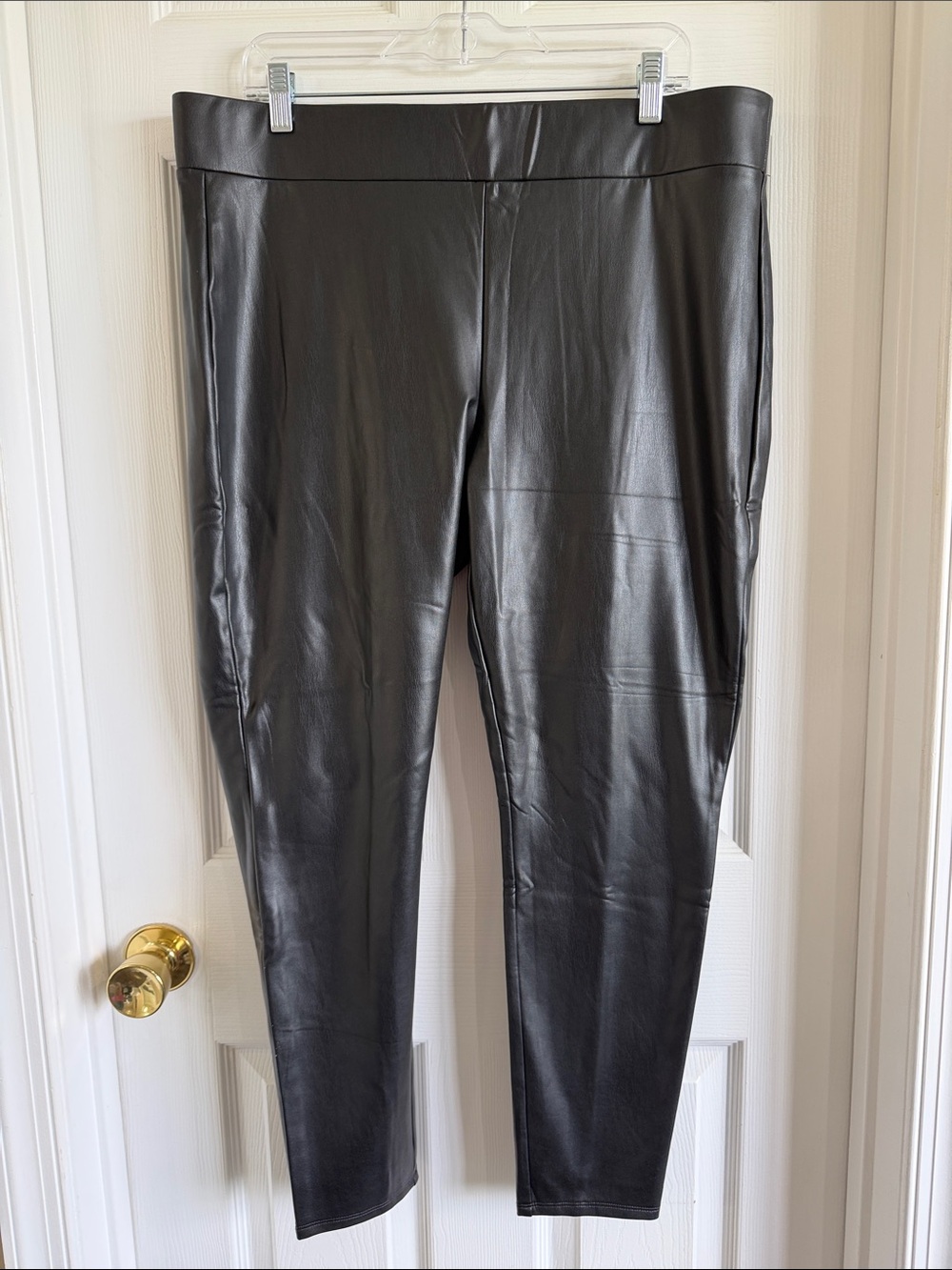 NWT LOFT Black Faux Leather Leggings